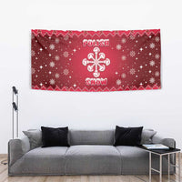 Poland Christmas Tapestry Pierogi Polish Snow - Wonder Print Shop