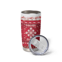 Poland Christmas Tumbler Cup Pierogi Polish Snow - Wonder Print Shop