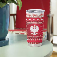 Poland Christmas Tumbler Cup Pierogi Polish Snow - Wonder Print Shop