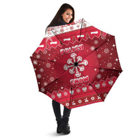 Poland Christmas Umbrella Pierogi Polish Snow - Wonder Print Shop