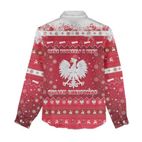 Poland Christmas Women Casual Shirt Pierogi Polish Snow - Wonder Print Shop