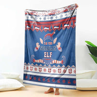 Serbia Christmas Blanket I Am The Serbian Elf - Wonder Print Shop