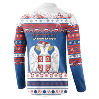 Serbia Christmas Button Sweatshirt I Am The Serbian Elf - Wonder Print Shop