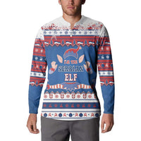 Serbia Christmas Button Sweatshirt I Am The Serbian Elf - Wonder Print Shop