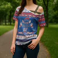 Serbia Christmas Cross Shoulder Shirt I Am The Serbian Elf - Wonder Print Shop