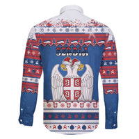Serbia Christmas Family Matching Off The Shoulder Long Sleeve Dress and Hawaiian Shirt I Am The Serbian Elf - Wonder Print Shop