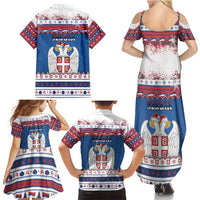 Serbia Christmas Family Matching Summer Maxi Dress and Hawaiian Shirt I Am The Serbian Elf - Wonder Print Shop