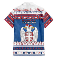 Serbia Christmas Family Matching Tank Maxi Dress and Hawaiian Shirt I Am The Serbian Elf - Wonder Print Shop