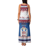 Serbia Christmas Family Matching Tank Maxi Dress and Hawaiian Shirt I Am The Serbian Elf - Wonder Print Shop