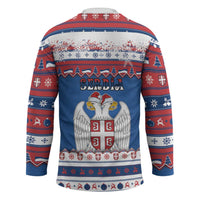 Serbia Christmas Hockey Jersey I Am The Serbian Elf - Wonder Print Shop