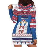Serbia Christmas Hoodie Dress I Am The Serbian Elf - Wonder Print Shop