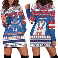 Serbia Christmas Hoodie Dress I Am The Serbian Elf - Wonder Print Shop