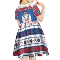 Serbia Christmas Kid Short Sleeve Dress I Am The Serbian Elf - Wonder Print Shop