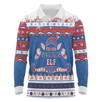 Serbia Christmas Long Sleeve Polo Shirt I Am The Serbian Elf - Wonder Print Shop