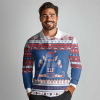Serbia Christmas Long Sleeve Polo Shirt I Am The Serbian Elf - Wonder Print Shop