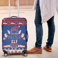 Serbia Christmas Luggage Cover I Am The Serbian Elf - Wonder Print Shop
