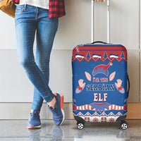 Serbia Christmas Luggage Cover I Am The Serbian Elf - Wonder Print Shop