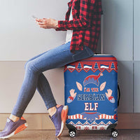 Serbia Christmas Luggage Cover I Am The Serbian Elf - Wonder Print Shop