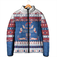 Serbia Christmas Padded Jacket I Am The Serbian Elf - Wonder Print Shop