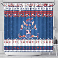 Serbia Christmas Shower Curtain I Am The Serbian Elf - Wonder Print Shop
