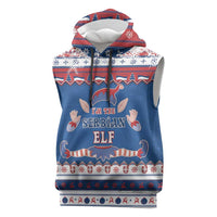 Serbia Christmas Sleeveless Hoodie I Am The Serbian Elf - Wonder Print Shop