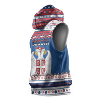 Serbia Christmas Sleeveless Hoodie I Am The Serbian Elf - Wonder Print Shop