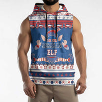Serbia Christmas Sleeveless Hoodie I Am The Serbian Elf - Wonder Print Shop