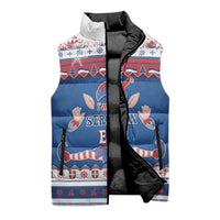 Serbia Christmas Sleeveless Puffer Jacket I Am The Serbian Elf - Wonder Print Shop