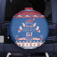 Serbia Christmas Spare Tire Cover I Am The Serbian Elf - Wonder Print Shop