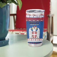 Serbia Christmas Tumbler Cup I Am The Serbian Elf - Wonder Print Shop