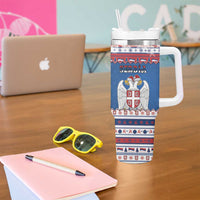 Serbia Christmas Tumbler With Handle I Am The Serbian Elf - Wonder Print Shop
