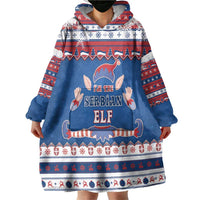 Serbia Christmas Wearable Blanket Hoodie I Am The Serbian Elf - Wonder Print Shop