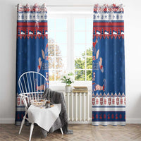 Serbia Christmas Window Curtain I Am The Serbian Elf - Wonder Print Shop