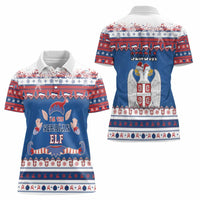 Serbia Christmas Women Polo Shirt I Am The Serbian Elf - Wonder Print Shop