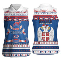 Serbia Christmas Women Sleeveless Polo Shirt I Am The Serbian Elf - Wonder Print Shop