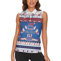 Serbia Christmas Women Sleeveless Polo Shirt I Am The Serbian Elf - Wonder Print Shop