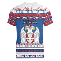 Serbia Christmas Women V-Neck T-Shirt I Am The Serbian Elf - Wonder Print Shop