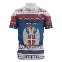 Serbia Christmas Zipper Polo Shirt I Am The Serbian Elf - Wonder Print Shop