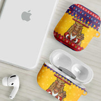 Romania Christmas AirPods Case Romanian Masked Santa - Wonder Print Shop