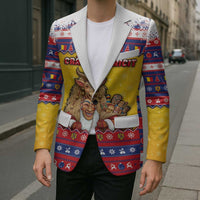 Romania Christmas Blazer Romanian Masked Santa - Wonder Print Shop