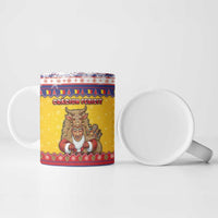 Romania Christmas Ceramic Mug Romanian Masked Santa - Wonder Print Shop