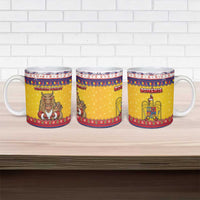 Romania Christmas Ceramic Mug Romanian Masked Santa - Wonder Print Shop