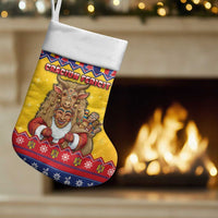 Romania Christmas Stocking Romanian Masked Santa - Wonder Print Shop