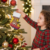 Romania Christmas Stocking Romanian Masked Santa - Wonder Print Shop