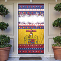 Romania Christmas Door Cover Romanian Masked Santa - Wonder Print Shop