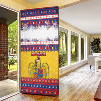 Romania Christmas Door Cover Romanian Masked Santa - Wonder Print Shop