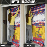 Romania Christmas Door Cover Romanian Masked Santa - Wonder Print Shop