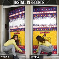 Romania Christmas Door Cover Romanian Masked Santa - Wonder Print Shop