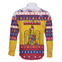 Romania Christmas Family Matching Long Sleeve Bodycon Dress and Hawaiian Shirt Romanian Masked Santa - Wonder Print Shop