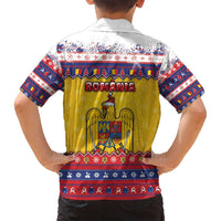 Romania Christmas Family Matching Tank Maxi Dress and Hawaiian Shirt Romanian Masked Santa - Wonder Print Shop